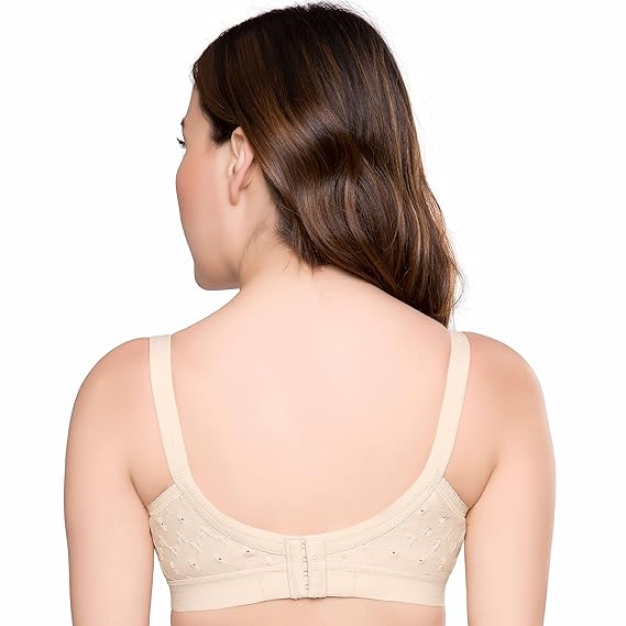 TRYLO Cotton Women's Bra – Padded, Wire-Free, Full Coverage for All-Day Comfort